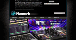 Desktop Screenshot of numark.de